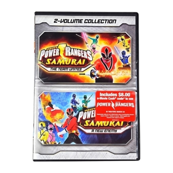 Power Rangers 2 Volume Collection: Samurai The Team Unites & A New Enemy DVD - Picture 1 of 6